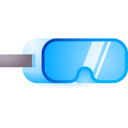 Safety goggles 3D Toy Gradient icon