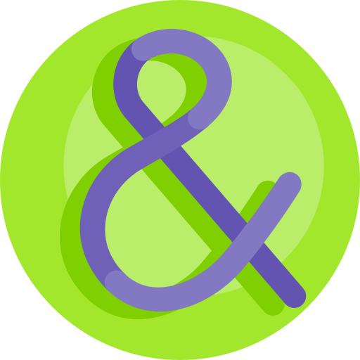 ampersand Detailed Flat Circular Flat icono