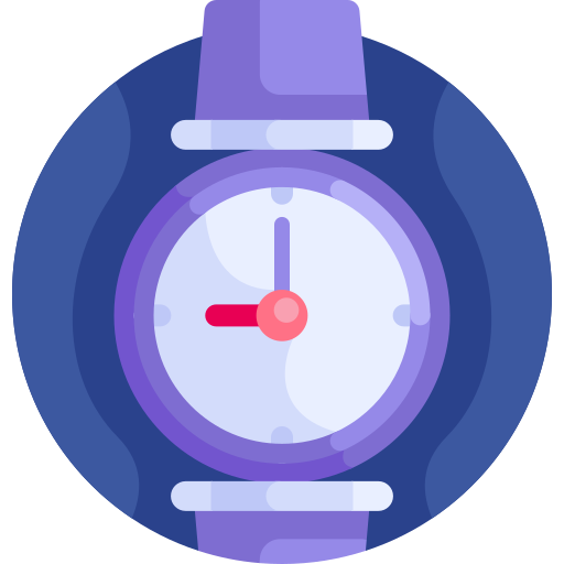 horloge Detailed Flat Circular Flat icoon
