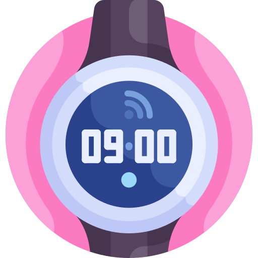 smartwatch Detailed Flat Circular Flat icoon