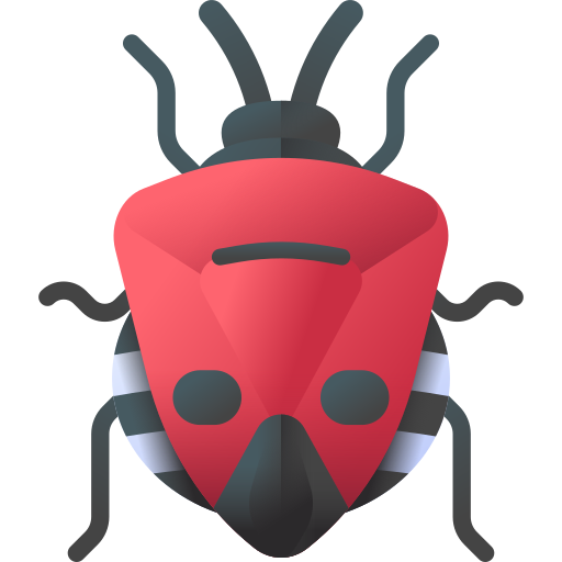 człowiek w obliczu śmierdzącego robaka 3D Color ikona