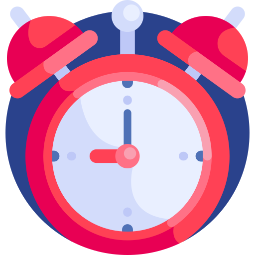 Alarm clock Detailed Flat Circular Flat icon
