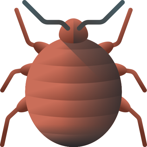 pulga 3D Color icono