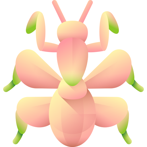 Orchid mantis 3D Color icon