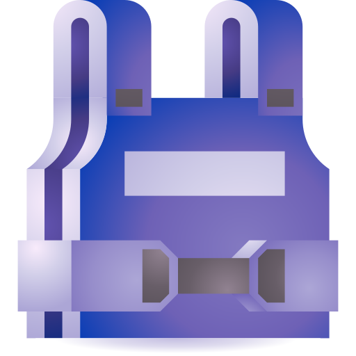 Bulletproof vest 3D Toy Gradient icon