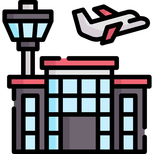 aeropuerto Special Lineal color icono