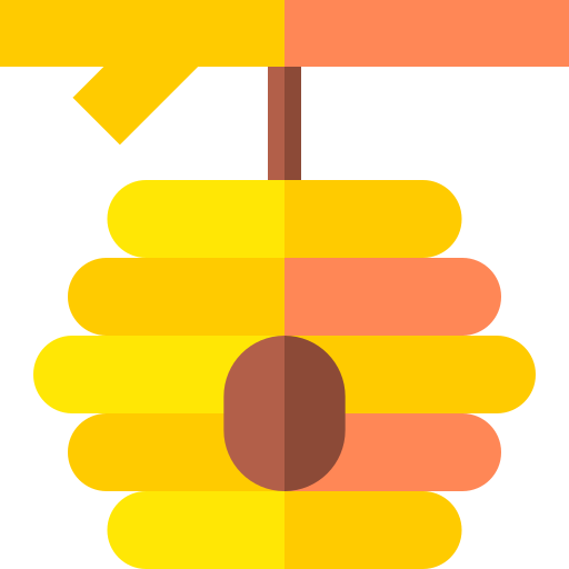 蜂の巣 Basic Straight Flat icon
