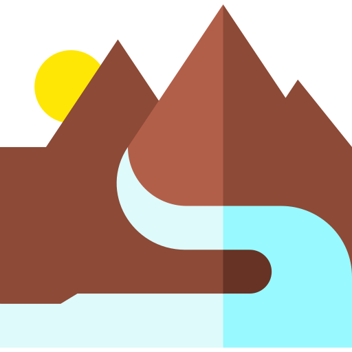 川 Basic Straight Flat icon