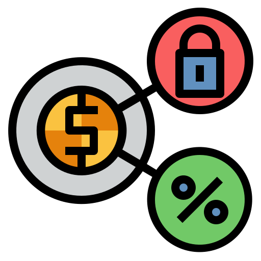 Fixed interest rate Generic Outline Color icon