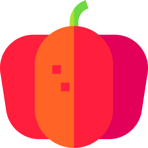 Pumpkin Basic Straight Flat icon