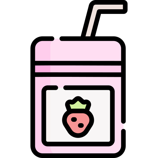 Strawberry milk Special Lineal color icon