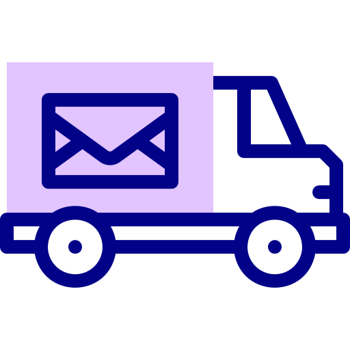 camión de correo Detailed Mixed Lineal color icono