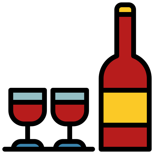 ワイン Generic Outline Color icon