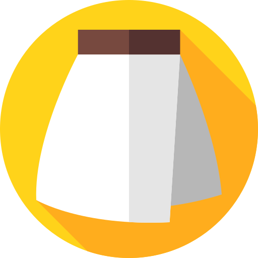 falda Flat Circular Flat icono