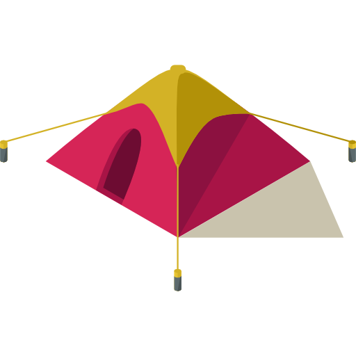 tent Roundicons Premium Isometric icoon