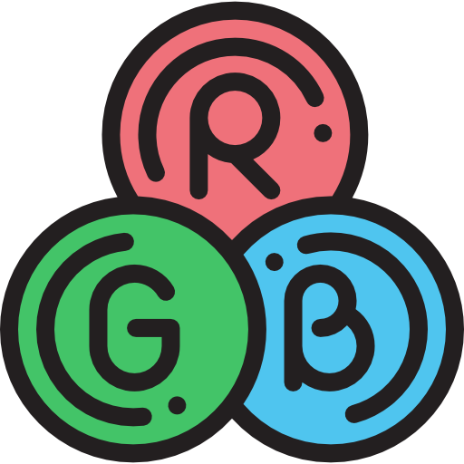 rgb Detailed Rounded Lineal color icon