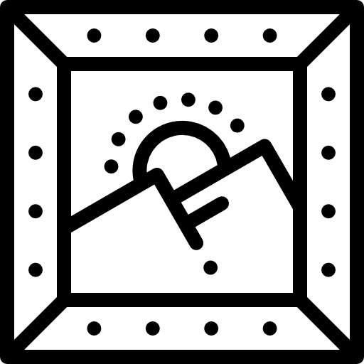 경치 Detailed Rounded Lineal icon