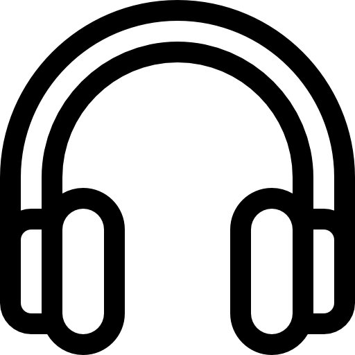 ヘッドフォン Basic Rounded Lineal icon