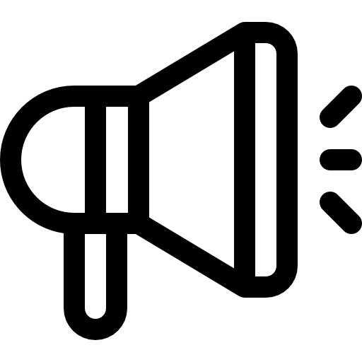 Megaphone Basic Rounded Lineal icon