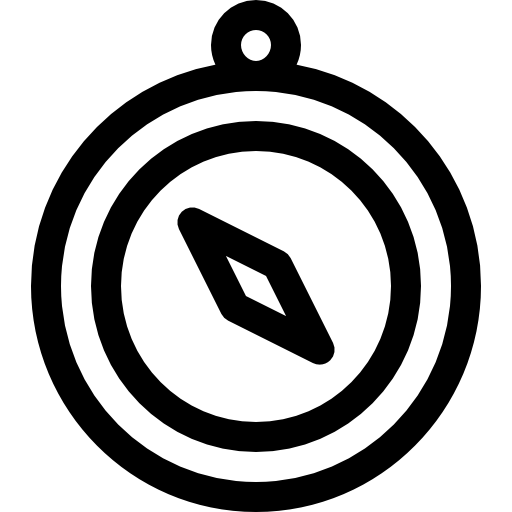 方位磁針 Basic Rounded Lineal icon