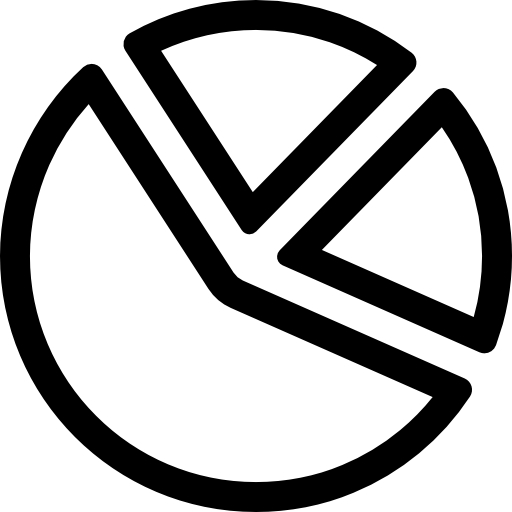 diagramme circulaire Basic Rounded Lineal Icône