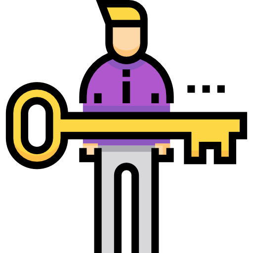 Key Detailed Straight Lineal color icon