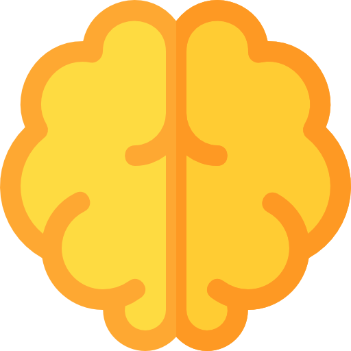 Мозг Basic Rounded Flat иконка