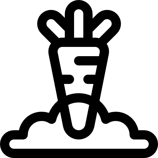 marchewka Basic Rounded Lineal ikona