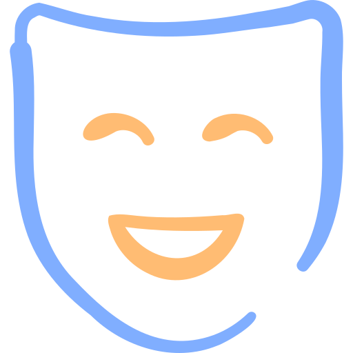 máscara de fiesta Basic Hand Drawn Color icono