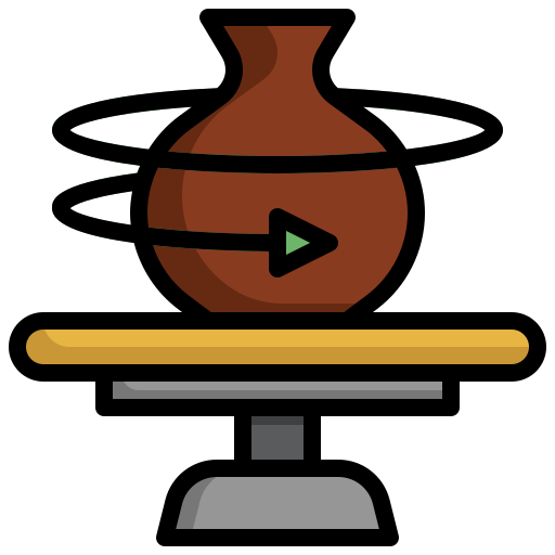 Potter wheel Surang Lineal Color icon