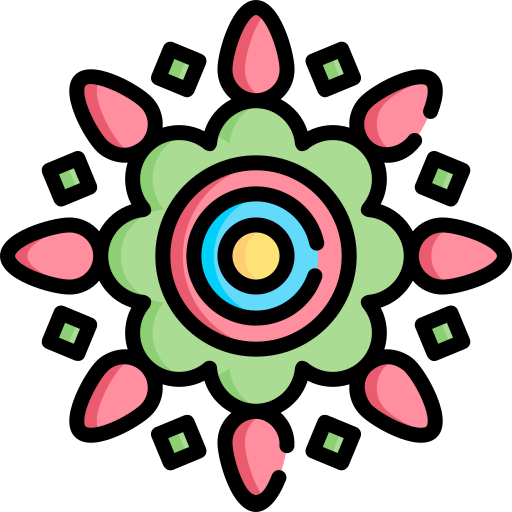 rangoli Special Lineal color icono