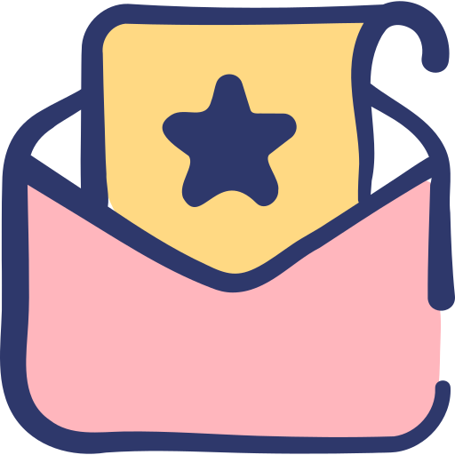 einladungsbrief Basic Hand Drawn Lineal Color icon