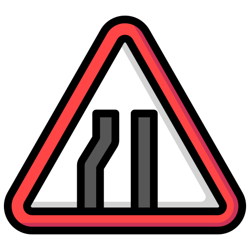 Дорожный знак Generic Outline Color иконка
