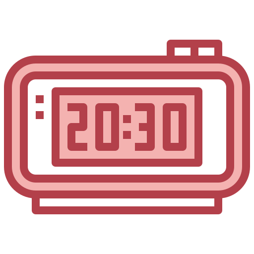 Digital alarm clock Surang Red icon