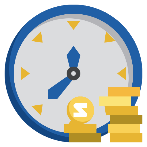 Time is money Surang Flat icon