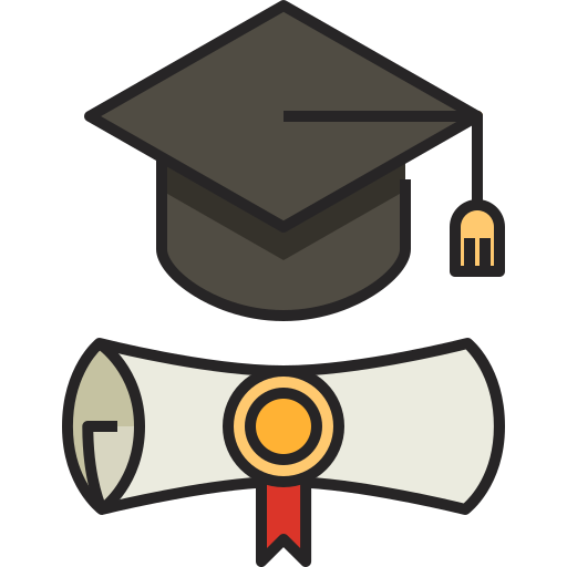 Graduation Generic Outline Color icon