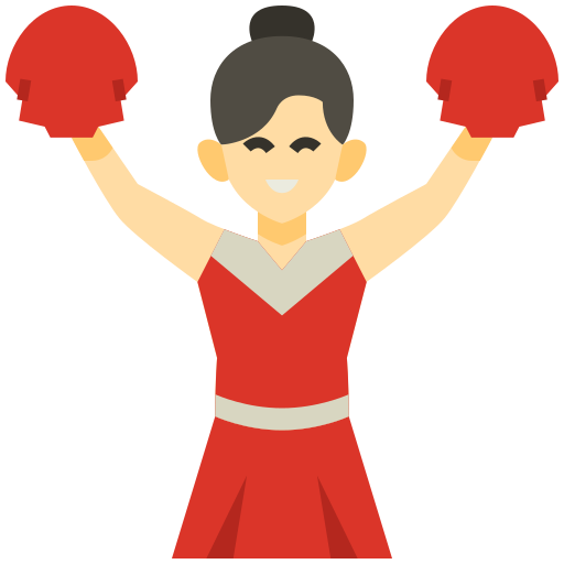 Cheerleader Generic Flat icon