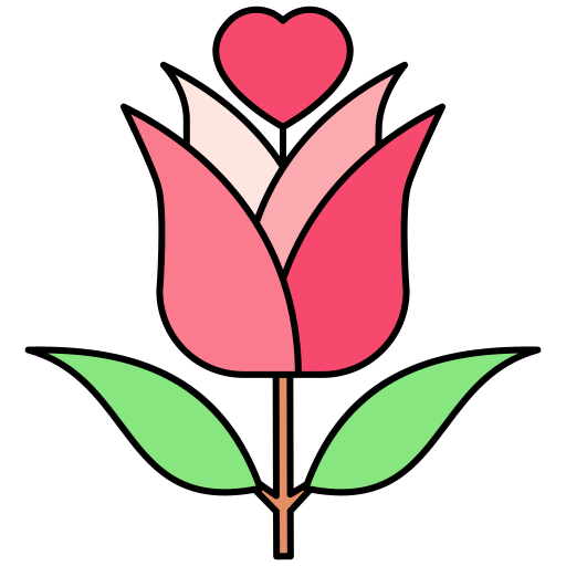 Flower Generic Thin Outline Color icon