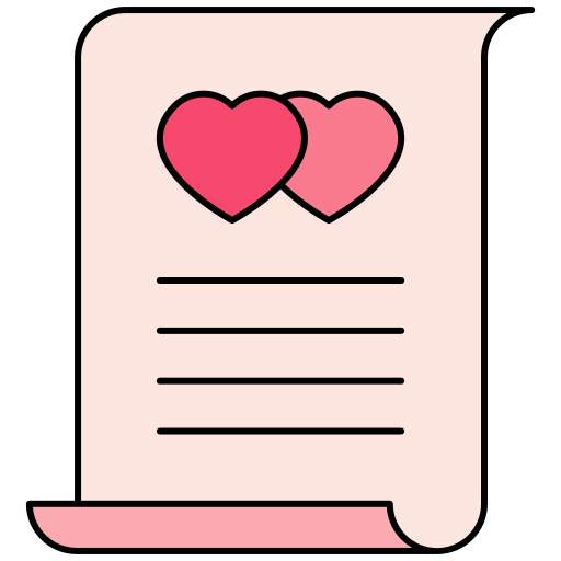 Love letter Generic Thin Outline Color icon