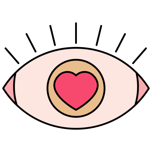 Eye Generic Thin Outline Color icon