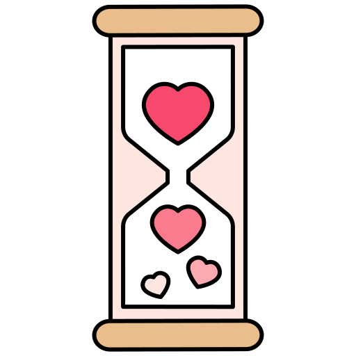 Hourglass Generic Thin Outline Color icon