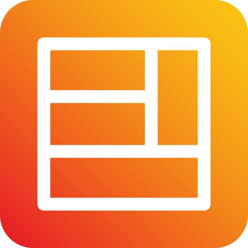 Layout Generic Flat Gradient icon