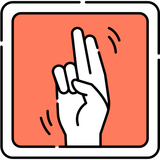 język migowy Generic Outline Color ikona
