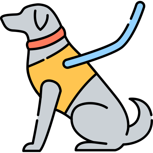 Собака-поводырь Generic Outline Color иконка