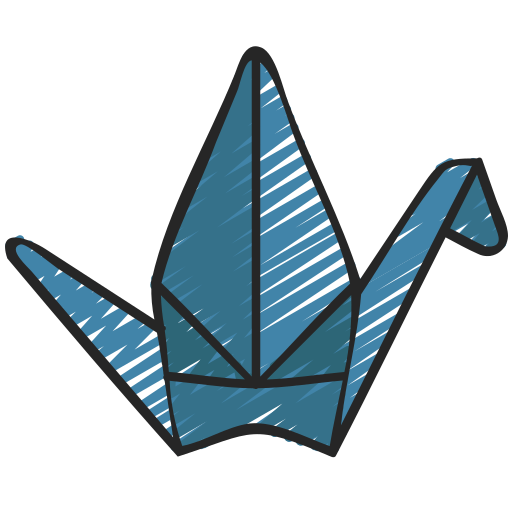 origami Juicy Fish Sketchy icoon