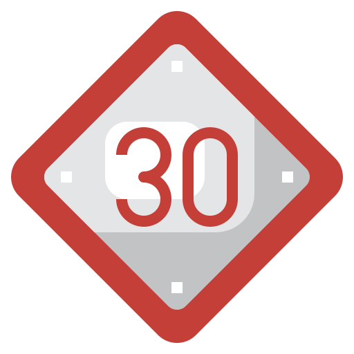 Speed limit Surang Flat icon