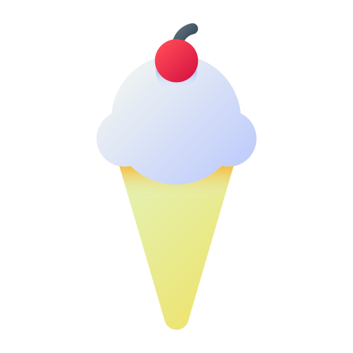 Рожок мороженого Generic Flat Gradient иконка
