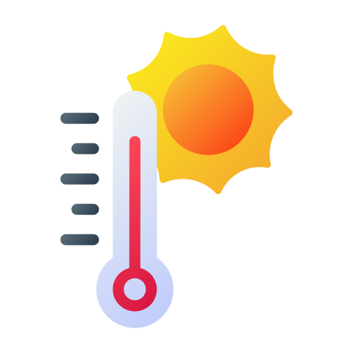 la temperatura Generic Flat Gradient icono