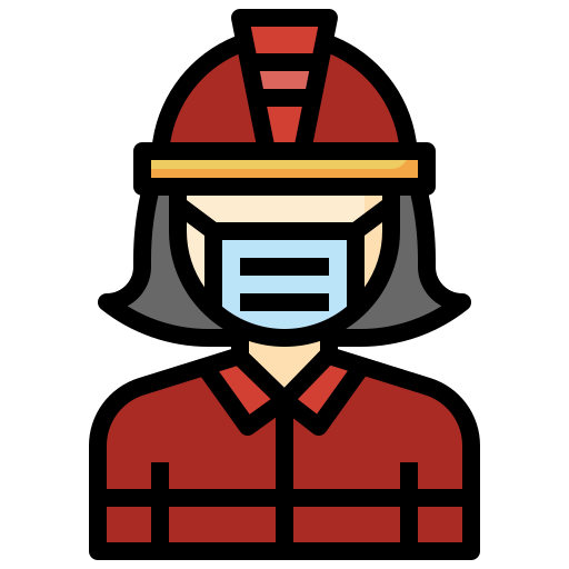 Firefighter Surang Lineal Color icon