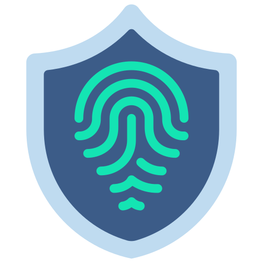 Biometric identification Juicy Fish Flat icon